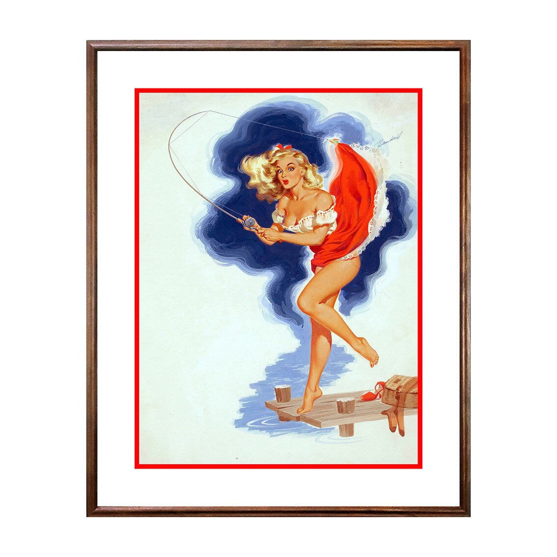 Tablou Poster, Vintage Pin-Up - VP-080, 40 x 50 cm
