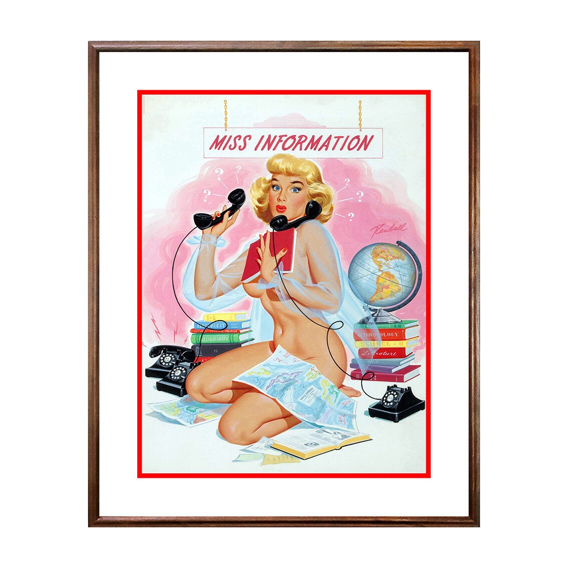 Tablou Poster, Vintage Pin-Up - VP-081, 40 x 50 cm