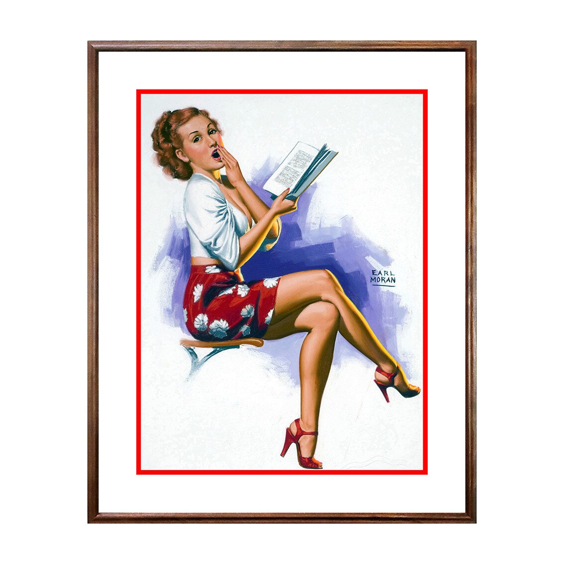 Tablou Poster, Vintage Pin-Up - VP-096, 40 x 50 cm