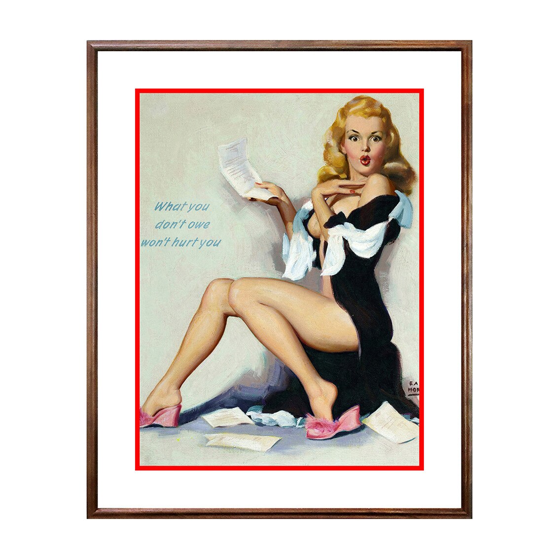 Tablou Poster, Vintage Pin-Up - VP-098, 40 x 50 cm