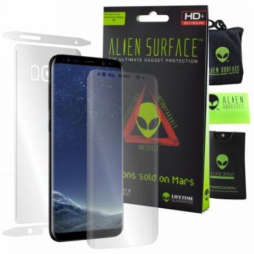 Folie Samsung Galaxy S8, protectie ecran, spate, laterale + Alien Fiber cadou
