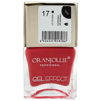 Lac de unghii Oranjollie Gel Effect 17, 15 ml Lac de unghii Oranjollie Gel Effect 17, 15 ml