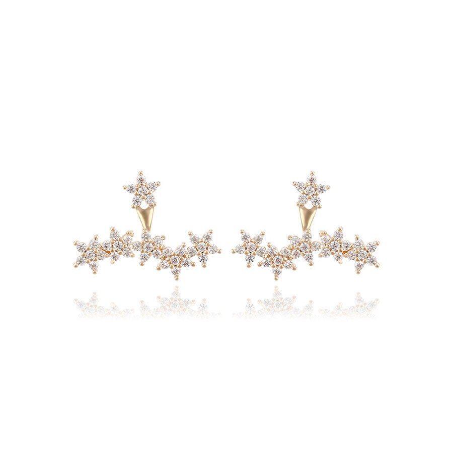 Cercei placati cu aur 18K Stars cu elemente®