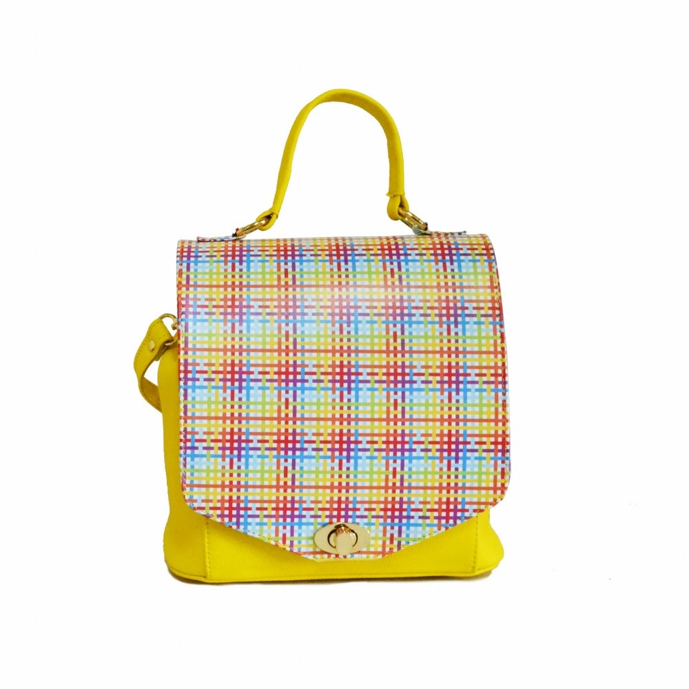 Geanta dama,Zea,piele naturala,galben