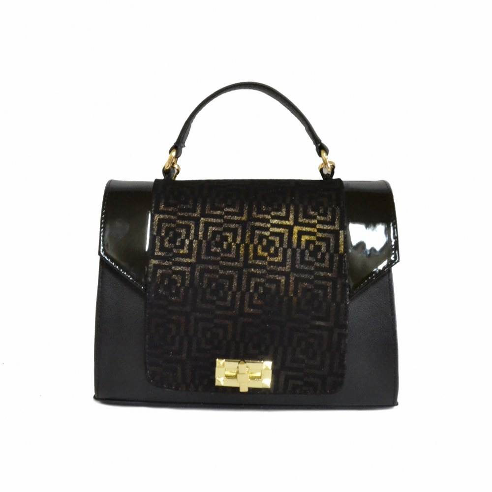 Geanta dama,Zea,piele naturala,neagra