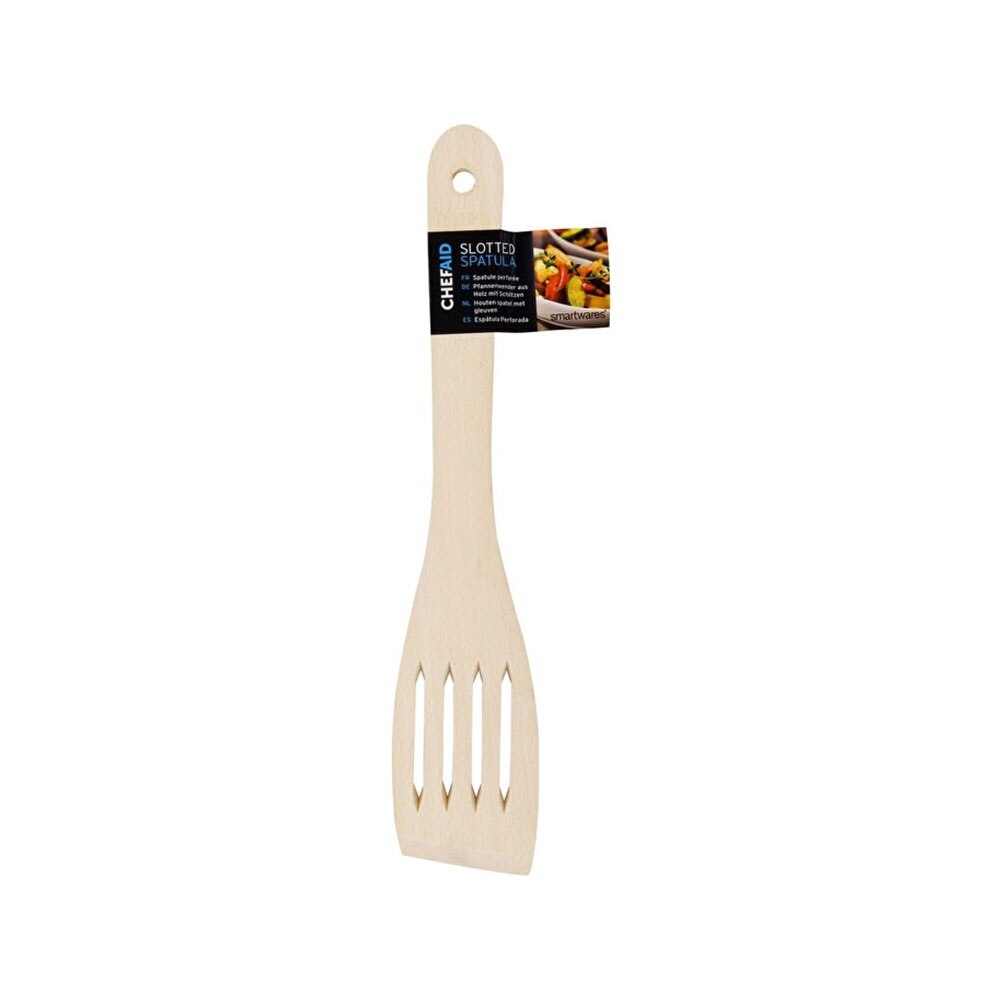 Spatula din lemn, Slotted Tala, 30 cm, fag
