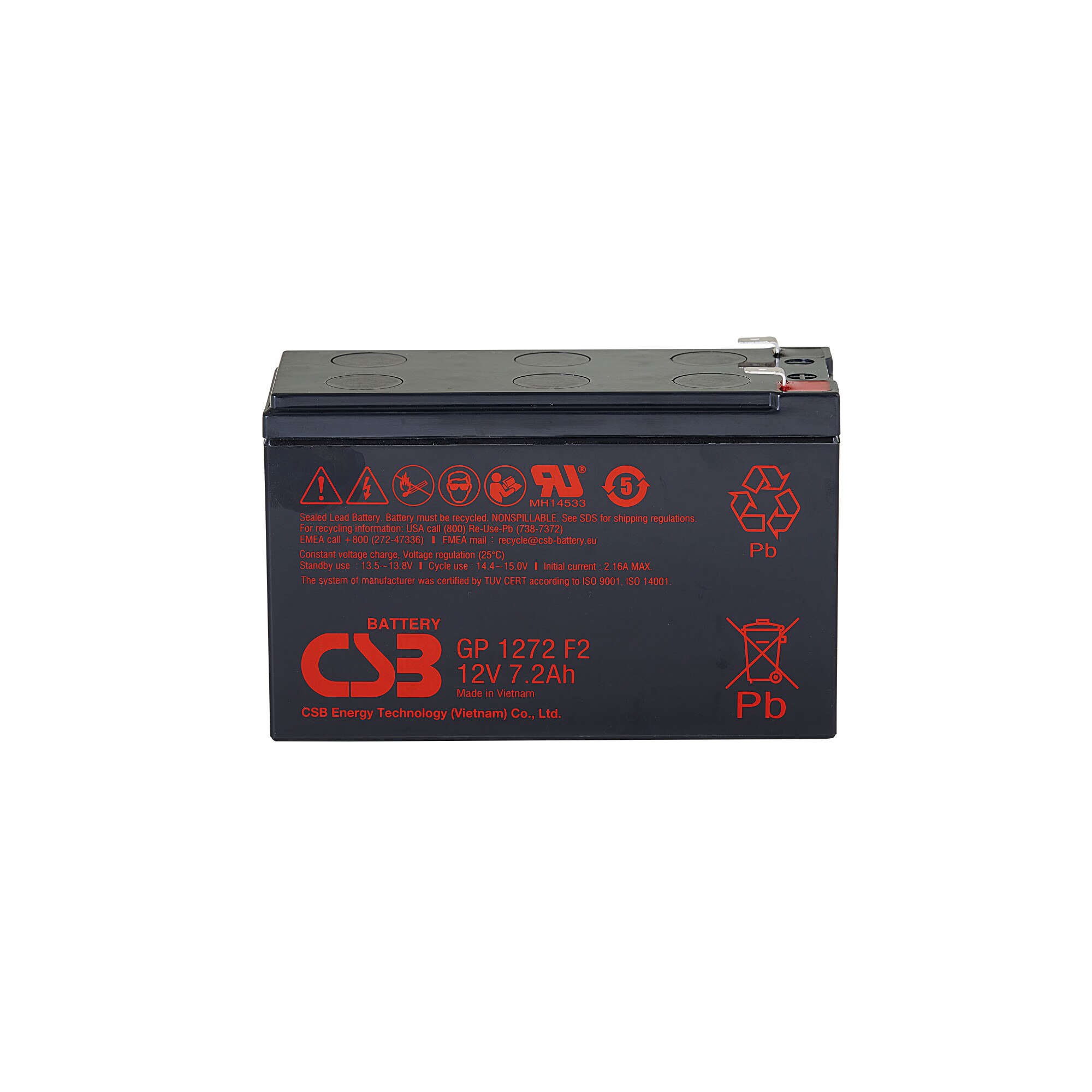 Acumulator UPS CSB GP1272WF2 12V, 7.2Ah
