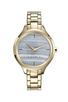 Esprit, Ceas cu 3 indicatoare si bratara metalica, Auriu Esprit, Ceas cu 3 indicatoare si bratara metalica, Auriu