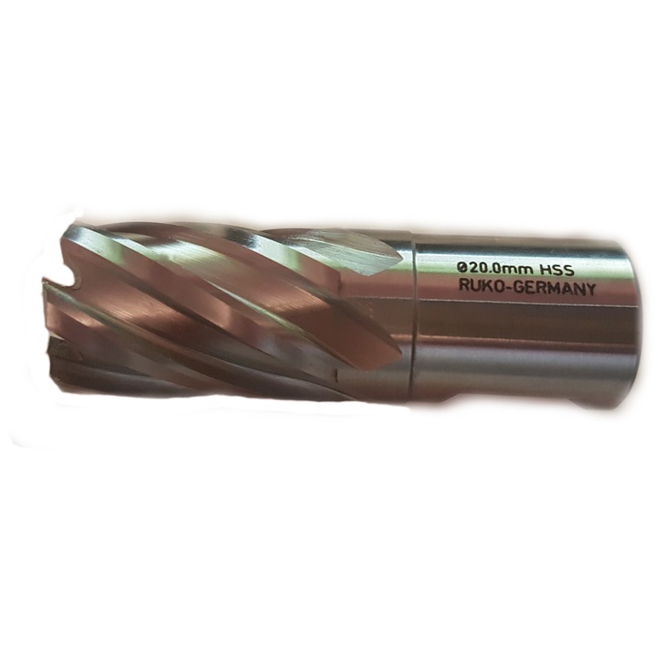 Carota HSS Ruko, prindere Weldon 3/4" (19mm), 20x30mm
