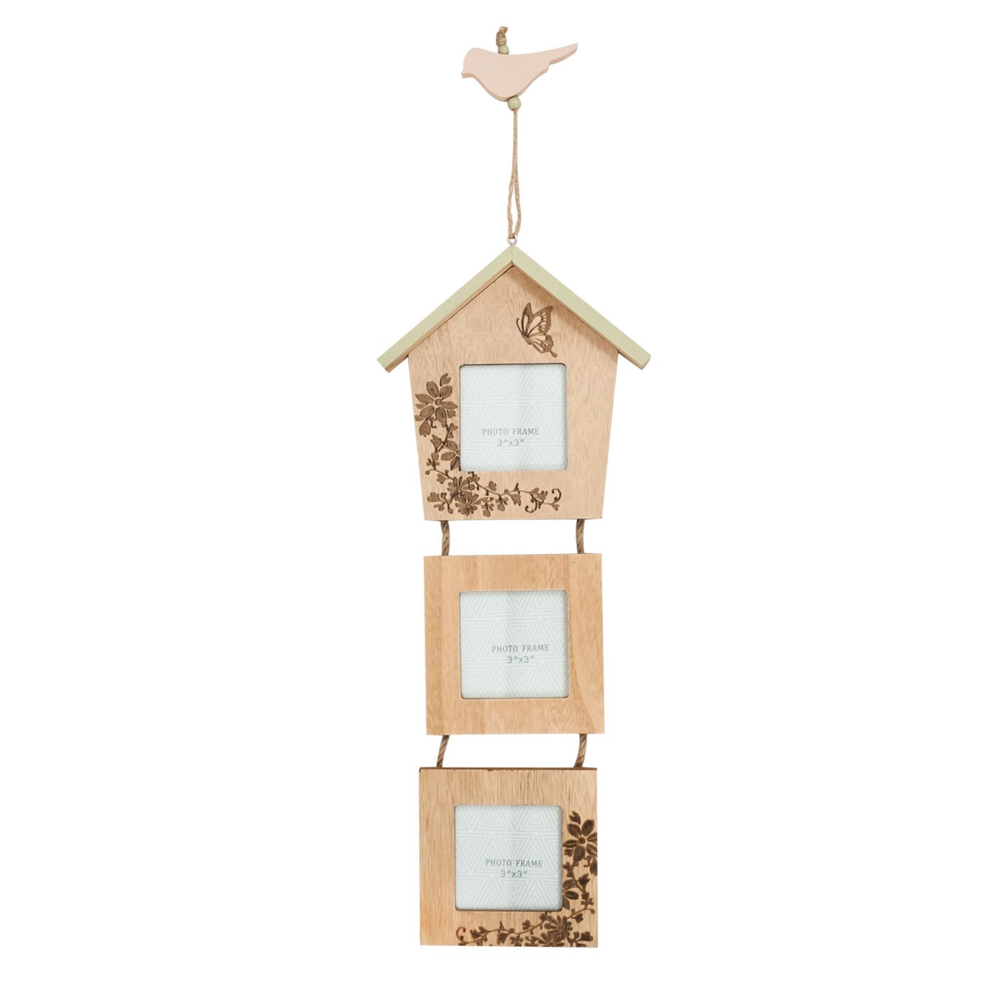 Rama photo de perete, 3 piese, stil scandinav, Birdy - Butopea