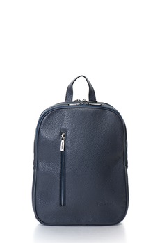 Pierre Cardin, Rucsac de piele cu buzunar frontal, Bleumarin Pierre Cardin, Rucsac de piele cu buzunar frontal, Bleumarin