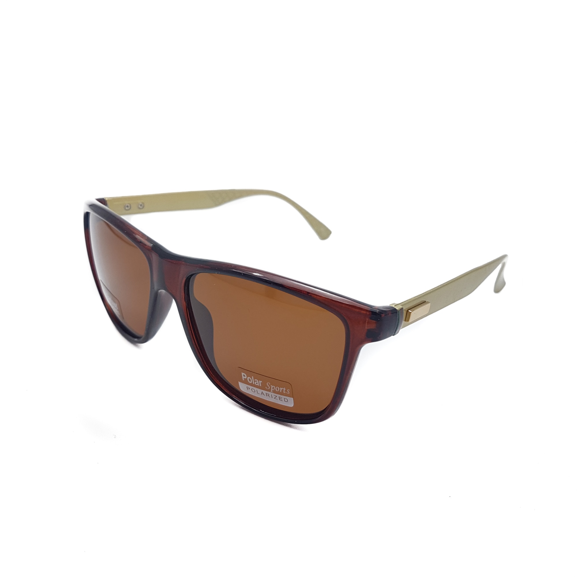 Ochelari de soare Polarizati, unisex, maro/auriu, P6029C2