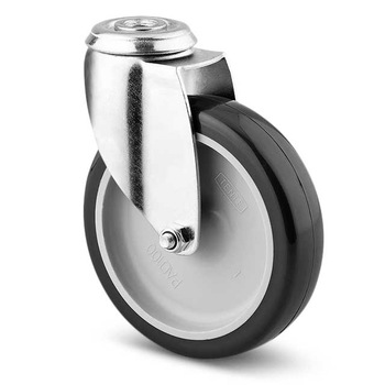 Roata pivotanta , Bandaj de poliuretan Diametrul 50mm, Gaura pentru surub Roata pivotanta , Bandaj de poliuretan Diametrul 50mm, Gaura pentru surub