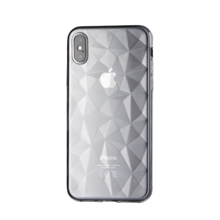 Forcell Prism 3D prizma mintás szilikon hátlapvédő telefontok - Xiaomi Redmi NOTE 5, átlátszó víztiszta