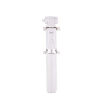 Selfie stick trepied bluetooth Remax hibrid cu tripod cu declansator inclus Alb Selfie stick trepied bluetooth Remax hibrid cu tripod cu declansator inclus Alb