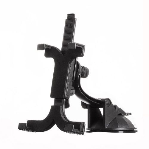 Suport auto universal pentru tablete, prindere la parbriz prin ventuza, negru