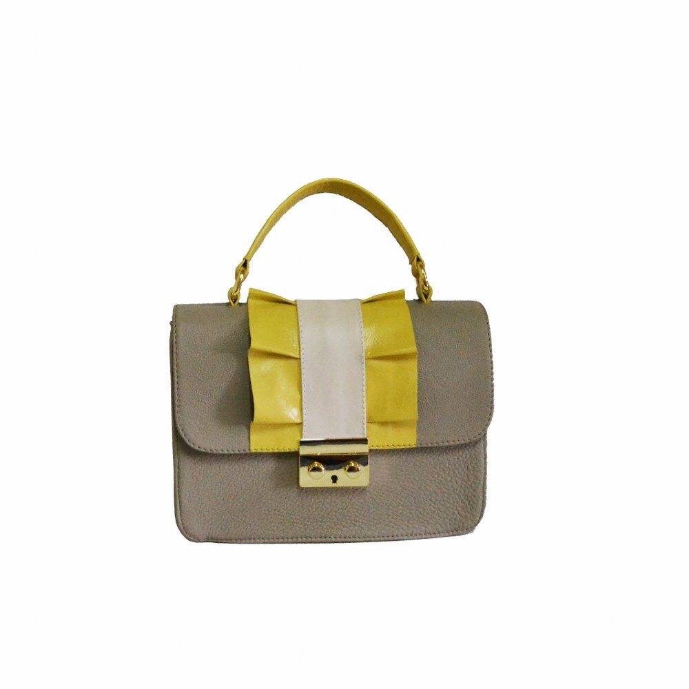 Geanta dama,Zea,piele naturala,grej