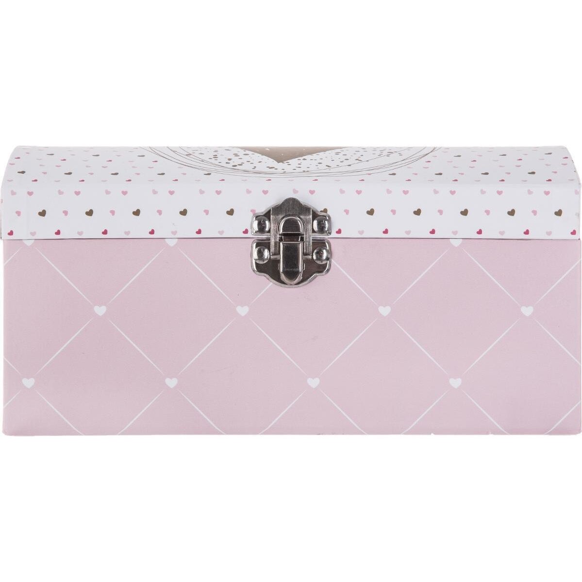Caseta pentru bijuterii Emako, 20 x 10 x 12 cm, Roz