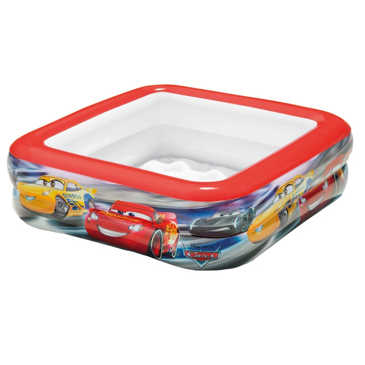 Надуваем басейн Intex - Play Box, Disney Cars 3, 85 x 85 x 23 см