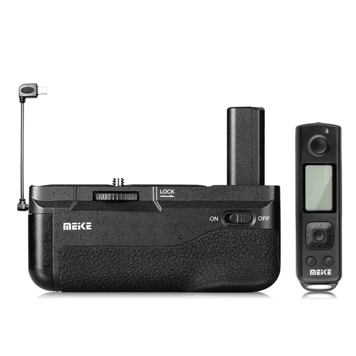 Meike markolat MK-A6500 PRO vezeték nélküli távirányítóval Sony A6500-hoz