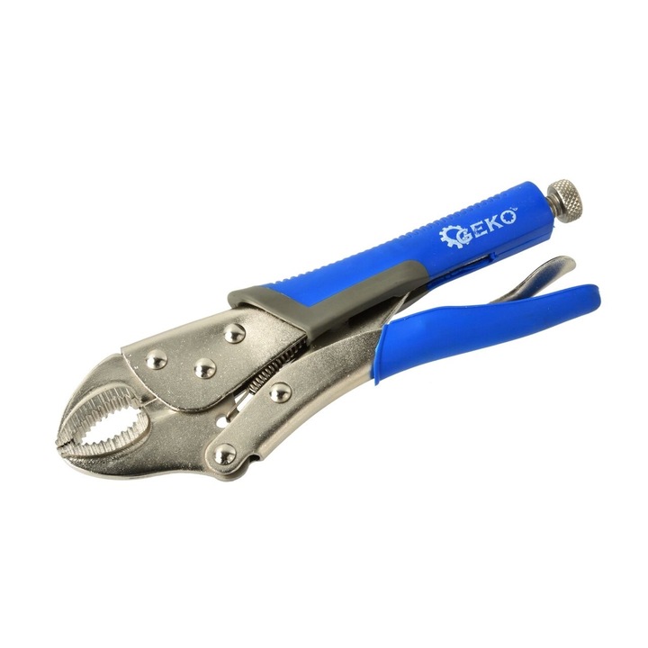 Клещи Geko G10220, За кербоване, Самозаключващи, Прави челюсти, 250 мм