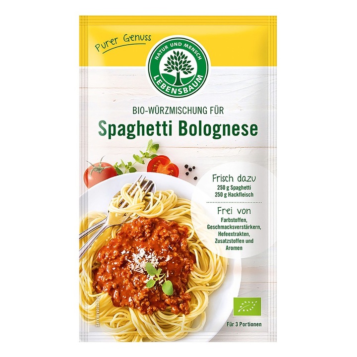 Condiment pentru spaghetti Bolognese bio, 35g, Lebensbaum