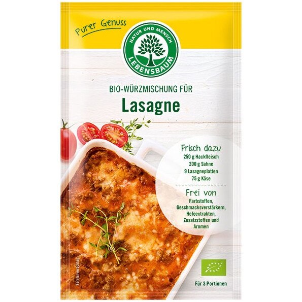 Amestec bio de condimente pentru Lasagna - Lebensbaum, 45g
