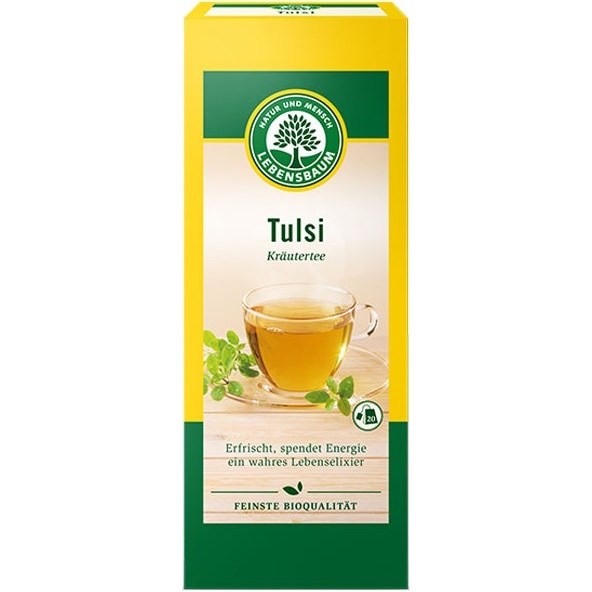 Ceai bio din plante Tulsi - Lebensbaum, 20 pliculete x 1.5 g