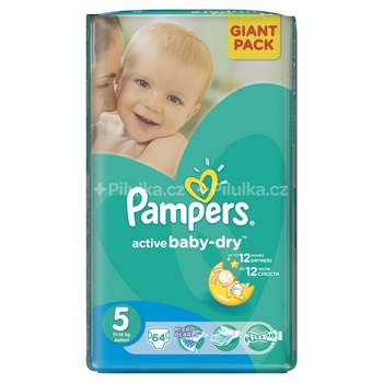Scutece Pampers Active Baby-Dry Giant Pack, nr. 5, 11-18 kg, 64 buc. Scutece Pampers Active Baby-Dry Giant Pack, nr. 5, 11-18 kg, 64 buc.