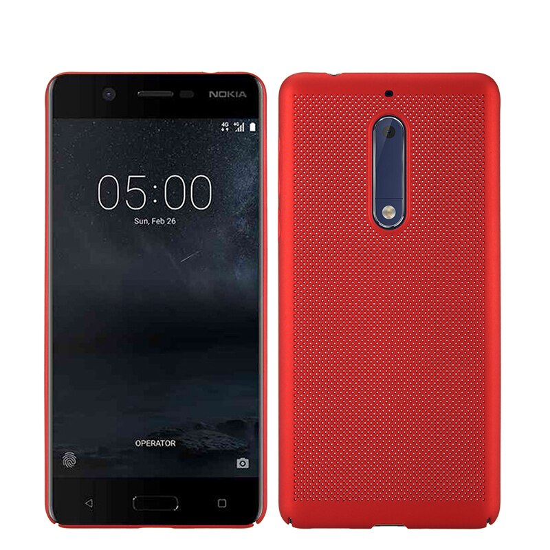 Husa Metallic Mesh Nokia 8 RED
