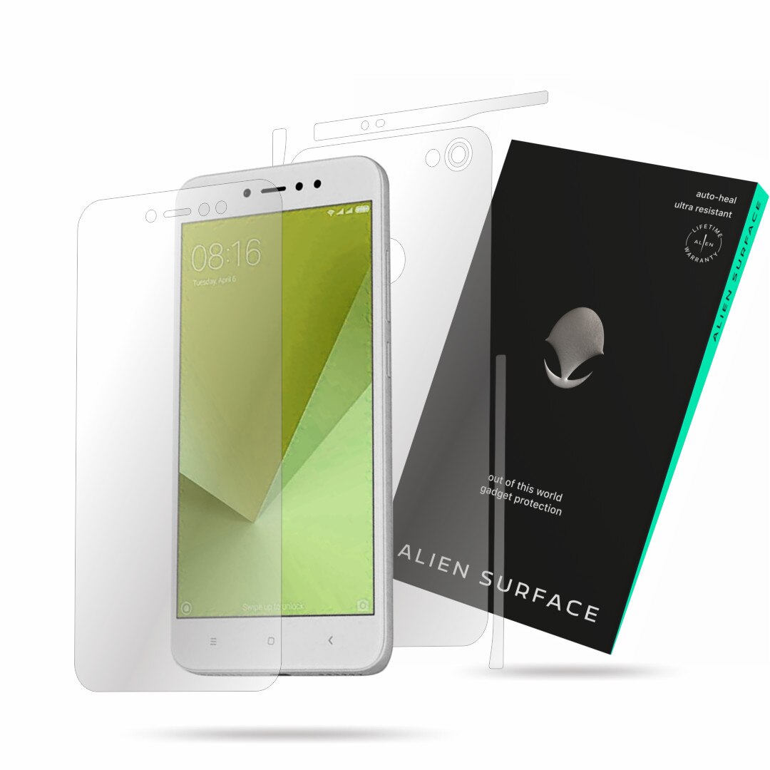 Folie Alien Surface, Xiaomi Redmi Note 5A High Ed., protectie ecran, spate, laterale