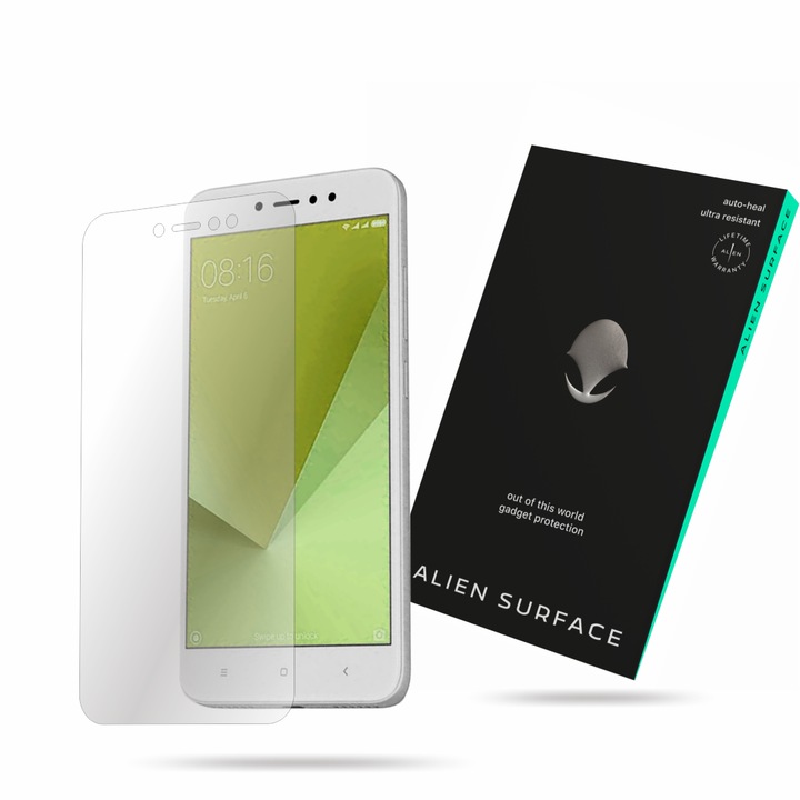 Folie protectie, compatibil cu Xiaomi Redmi Note 5A High Ed., ecran, Alien Surface