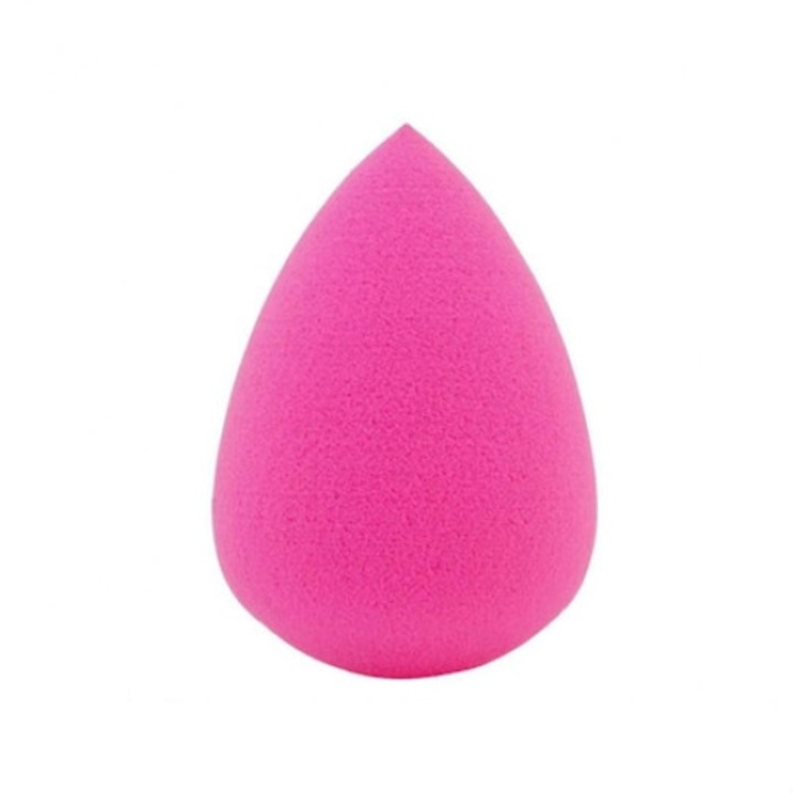 Burete Profesional Lacrima pentru Machiaj, fara latex, W7 Power Puff, Pink857