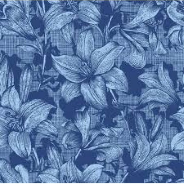 Servetel Dunisoft, Firenze Blue, impaturit in 4, 40x40 cm, 12 buc