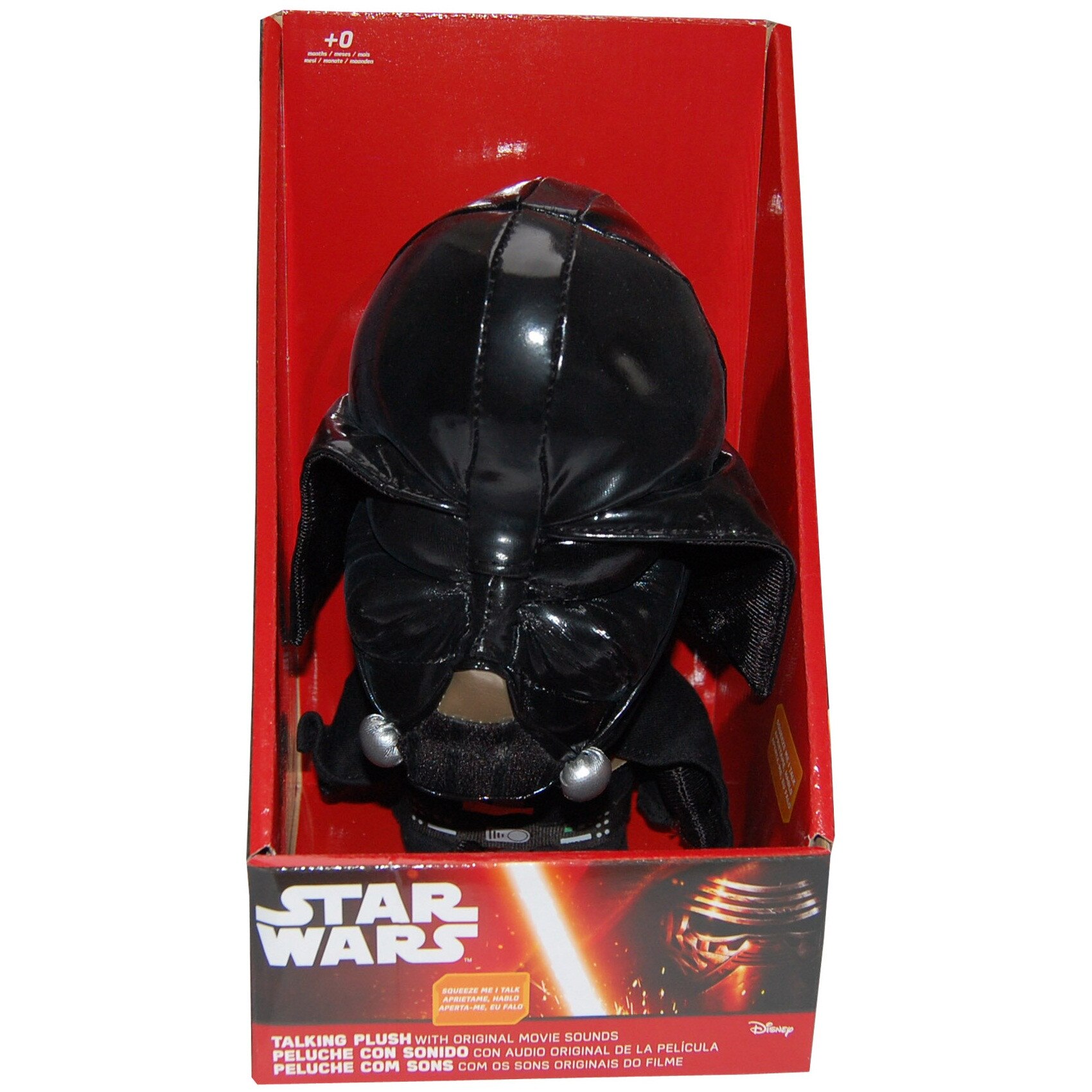 Jucarie vorbitoare din material textil, Star Wars Darth Vader, 20 cm