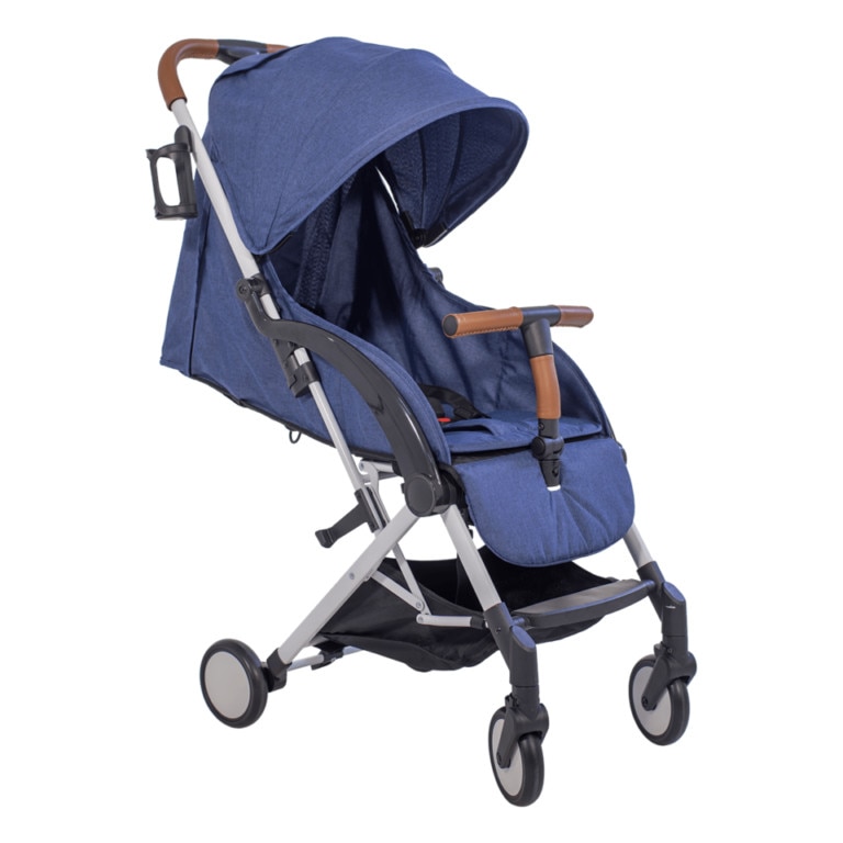 Carucior compact BEBUMI Sport 0-4 ani + Foot Cover + Rain Cover Albastru Inchis/Dark Blue