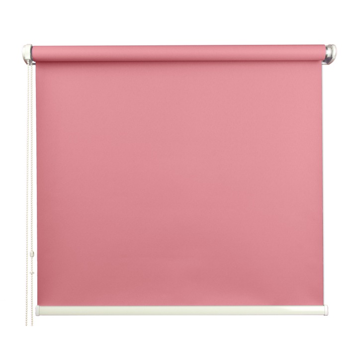 Rulou textil Melisa 11022, culoare roz, Bendaluci, 50 cm x 150 cm. fara gaurirea tamplariei