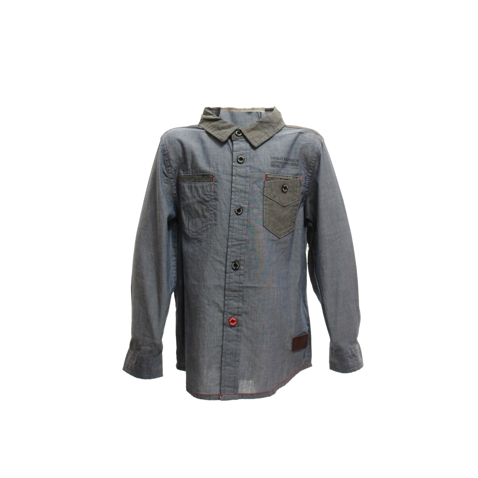 Camasa gri model slim-fit