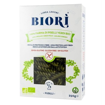 Paste Fusilli din Mazare fara Gluten Bio Molino 250gr Paste Fusilli din Mazare fara Gluten Bio Molino 250gr