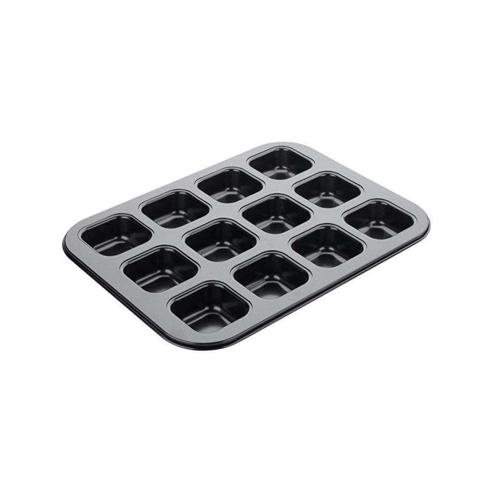 Tava pentru 12 mini prajituri, 35x27x3 cm, negru