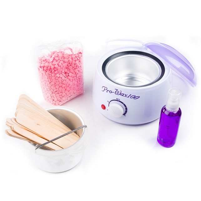 Kit epilare Teox 520 cu incalzitor, ceara, spatule si ulei dupa epilare hidratant