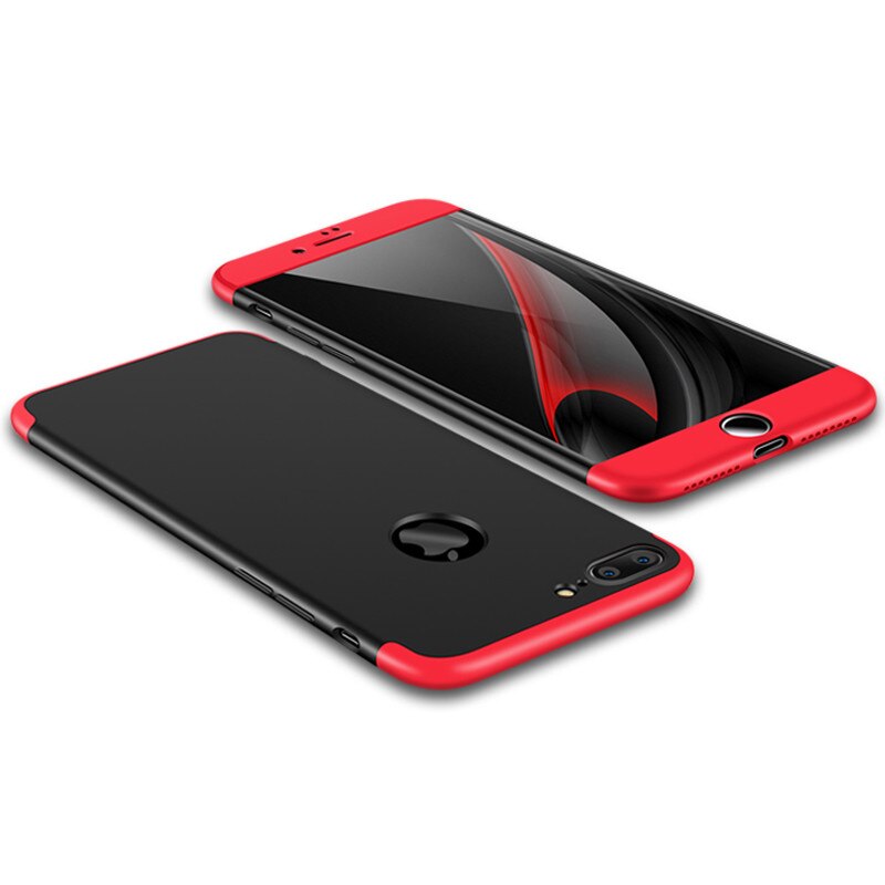 Husa Full Cover 360 GKK Apple iPhone 7 - Negru-Rosu