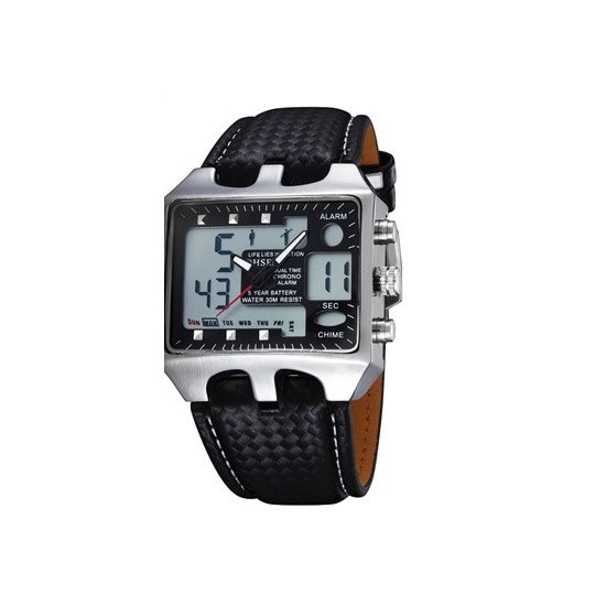 Ceas barbatesc,Ohsen, dual time, dreptunghiular