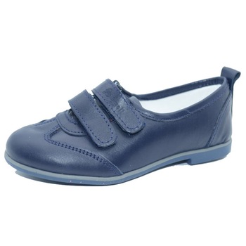 Pantofi ortopedici din piele, pentru fetite, SMALL FOOT, benzi velcro, Bleumarin, Albastru marin Pantofi ortopedici din piele, pentru fetite, SMALL FOOT, benzi velcro, Bleumarin, Albastru marin