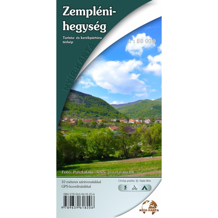 Zempléni-hegység turista és kerékpártúra térkép (2014)