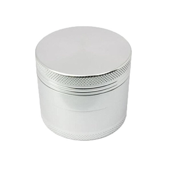 Grinder tutun metalic - 4 compartimente - Silver