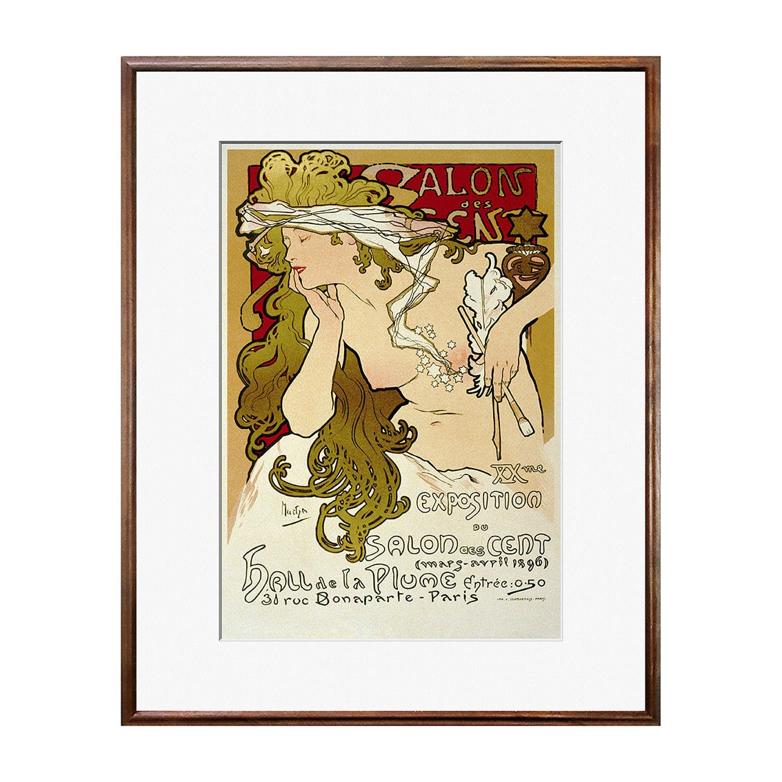 Tablou Poster, Arta Sec. XIX, Alphonse Mucha - ASN-005, 40 x 50 cm