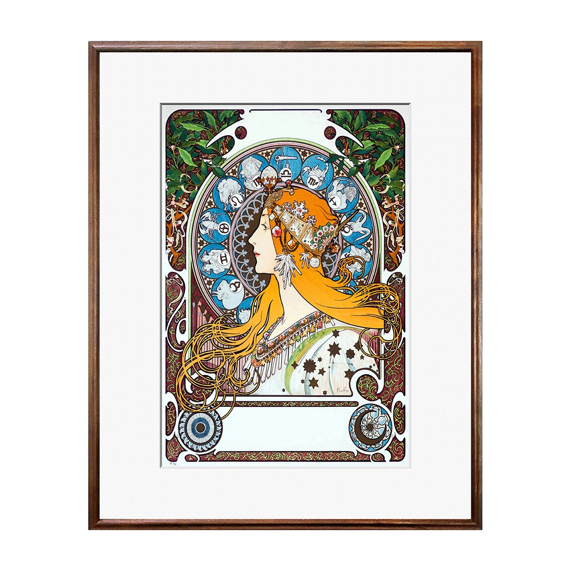 Tablou Poster, Arta Sec. XIX, Alphonse Mucha - ASN-003, 40 x 50 cm