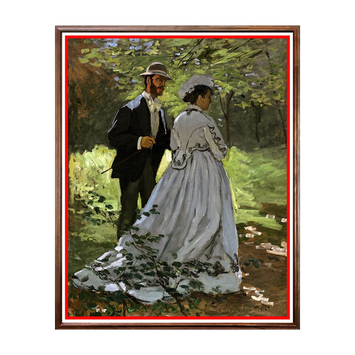 Tablou Poster, Arta Sec. XIX, Claude Monet - Bazille and Camille - ASN-018, 40 x 50 cm