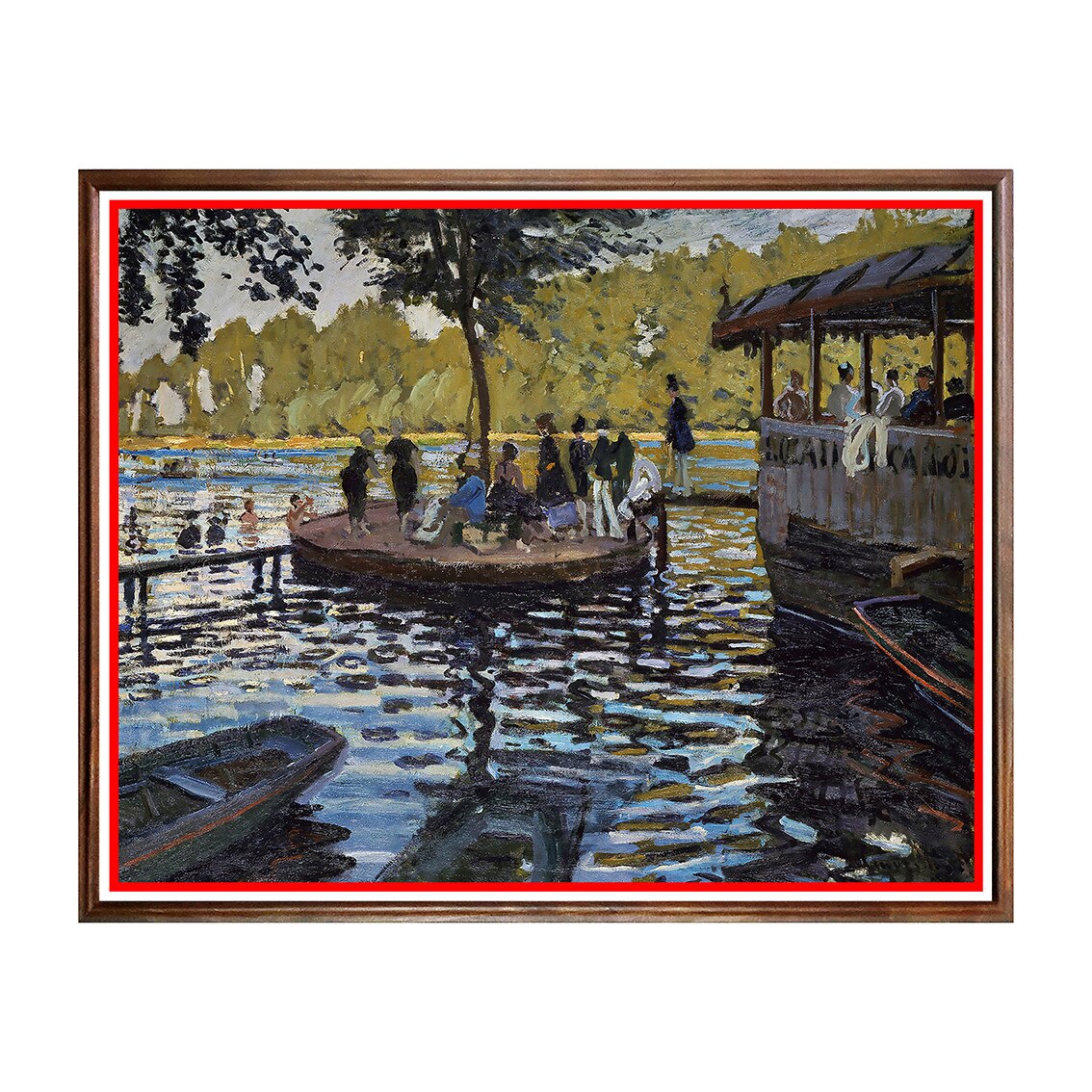 Tablou Poster, Arta Sec. XIX, Claude Monet - Bain à la Grenouillère - ASN-016, 40 x 50 cm